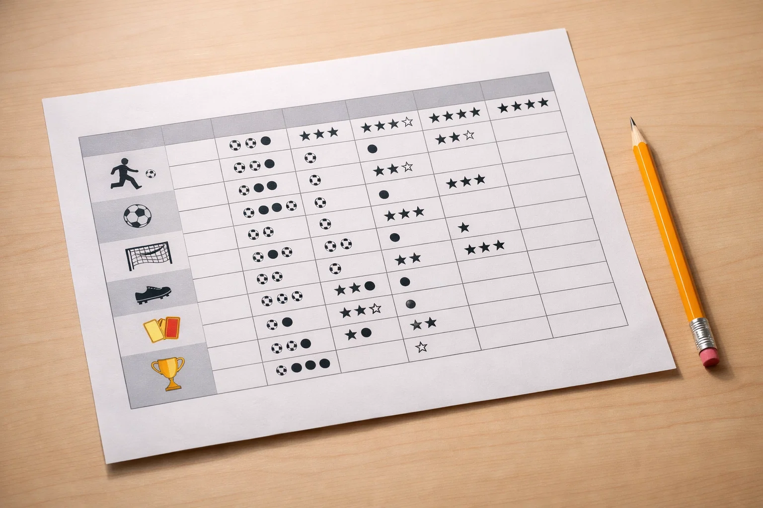 Professionele vergelijkingstabel met scores en beoordelingen