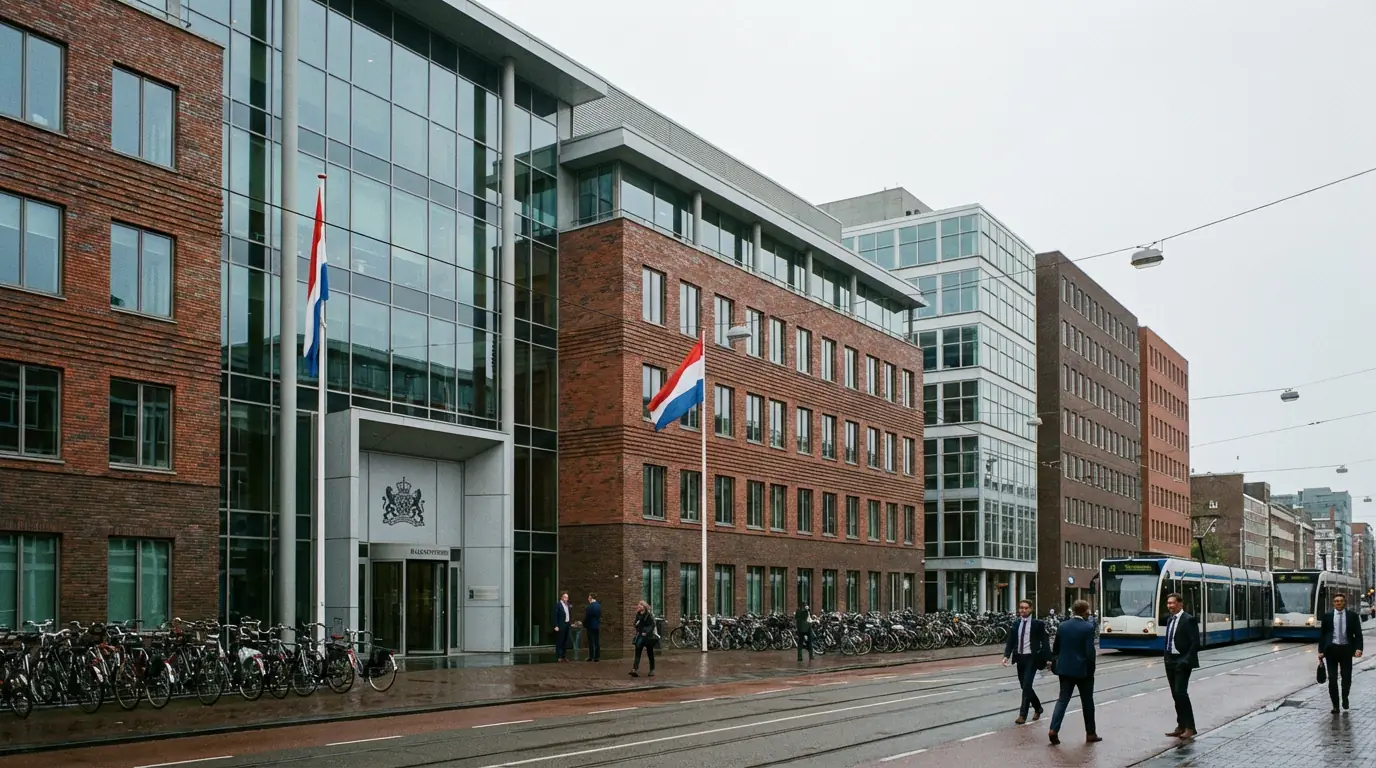 Officieel gebouw van de Kansspelautoriteit in Den Haag